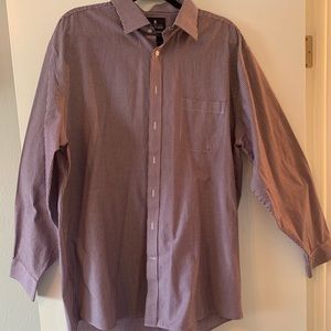18 36/37 Stafford Red button up shirt